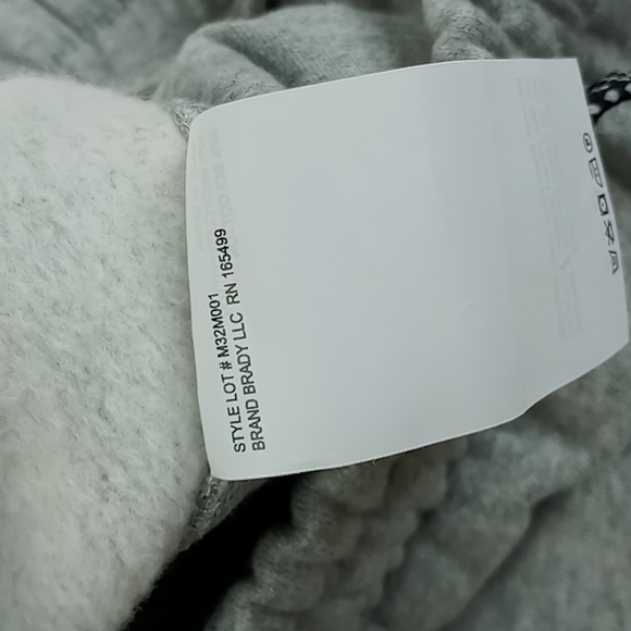 Brady Men's Woodmark Pant Heather Gray Size Small NWT Joggers/Sweats Tom Brady - Picture 13 of 14